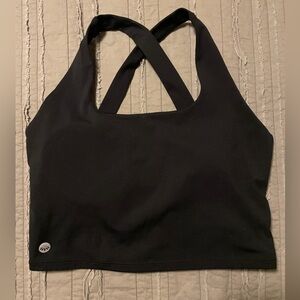 Senita Athletics Black Harmony Crop Top size medium